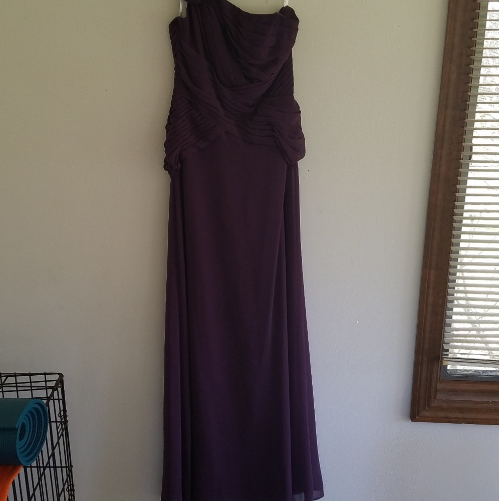 Plum bridesmaids dress